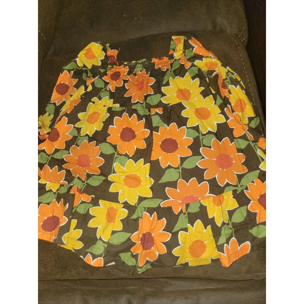 Gymboree harvest sunflower dress size‎ 2t fall